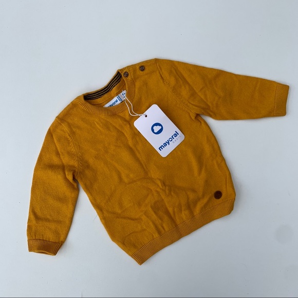 NWT Mayoral Baby Sweater Mustard 6-12 mo - Picture 1 of 3
